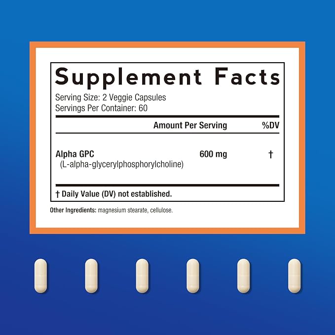 Doctor's Recipes Grape Seed Extract and Alpha GPC Choline Supplement