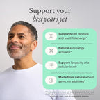 OMRE Spermidine Supplement (10mg of Non-Synthetic Spermidine) - 3rd-Party Tested 1000mg Wheat Germ Extract Standardized to No Less Than 1% - 10mg of Natural Spermidine per Serving