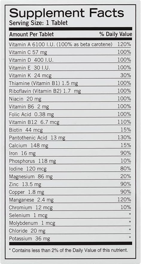 Geritol Multivitamin Tablets 100 TB - (Pack of 2)