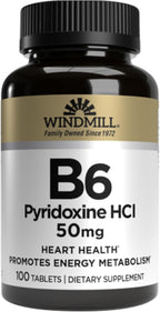 Vitamin B-6 TABS 50 MG WMILL Size: 100