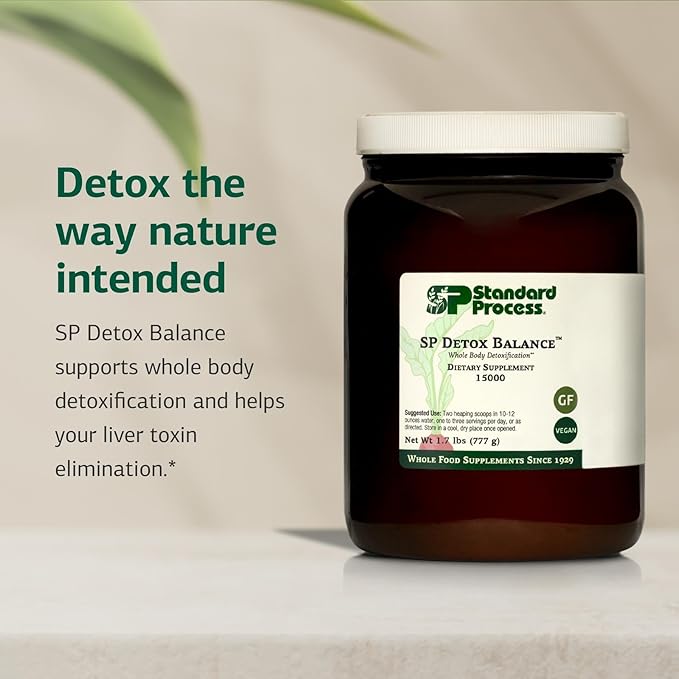 Standard Process SP Detox Balance Kit, 28-Day Program - Detox Cleanse with Pea Protein, Iron, Magnesium & Choline - Vegan, Non-Dairy & Gluten-Free (3 Pack)