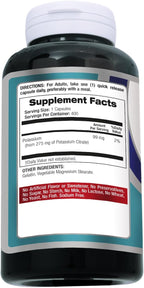 FITO Medic’S Lab Potassium Citrate Supplement, 400 Capsules, Potassium Formula