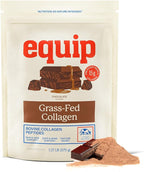 Equip Foods Grass Fed Collagen Powder | Hydrolyzed Bovine Collagen Peptides with Amino Acids | Prime Beef Collagen for Healthy Joints, Skin & Nails | Non-GMO, Paleo Friendly | 30 Servings, Chocolate