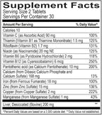 Globulo Rojo Iron Supplement - Dietary Supplement Pills with High Potency Iron & B Vitamins, 60 Tablets