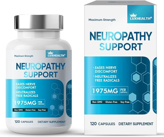 Nerve Savior for Neuropathy, 120 Capsules Neuropathy Nerve Health Supplement with 600MG Alpha Lipoic Acid, Maximum Strength Natural Formula for Discomfort in Feet, Hands, Legs, Back & Neck
