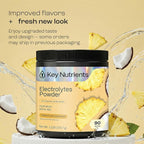 KEY NUTRIENTS Multivitamin Electrolytes Powder No Sugar - Tropical Pineapple Coconut Electrolyte Powder - Endurance & Energy Supplement - Hydration Powder - No Calories - 90 Servings - Made in USA