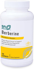 Klaire Labs SFI Health Berberine HCI 500mg - Berberine Supplement - Gluten-Free, Hypoallergenic (120 Capsules)