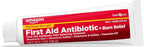 Amazon Basic Care First Aid Antibiotic Burn Relief, Maximum Strength Triple Antibiotic Ointment, 1 Ounce (Pack of 6)