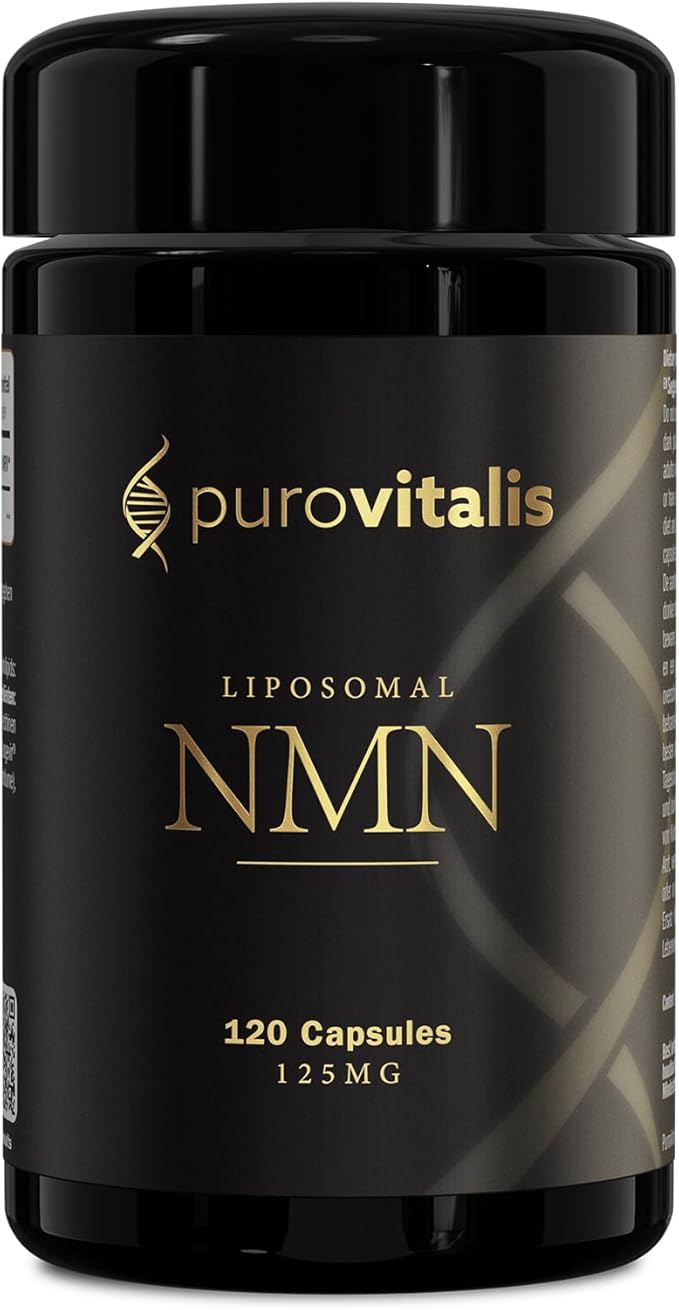 PUROVITALIS Liposomal NMN, 250mg Longevir Nicotinamide Mononucleotide Supplement, NAD+ Boost for Cellular Health, Energy & Healthy Aging, 2-Month Supply (120 Vegan Capsules)