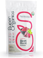Super Organics Beet Root Powder – Organic Superfood Dietary Supplement, Vegan, USDA Certified Organic, Non-GMO, Gluten-Free, Pure Beta Vulgaris Beetroot, 6 oz
