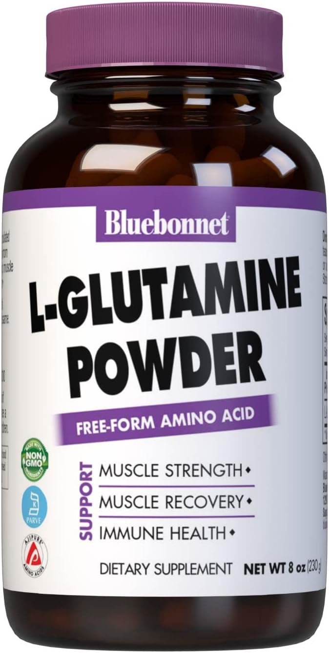 Bluebonnet Nutrition L-glutamine Powder, 8 Ounce