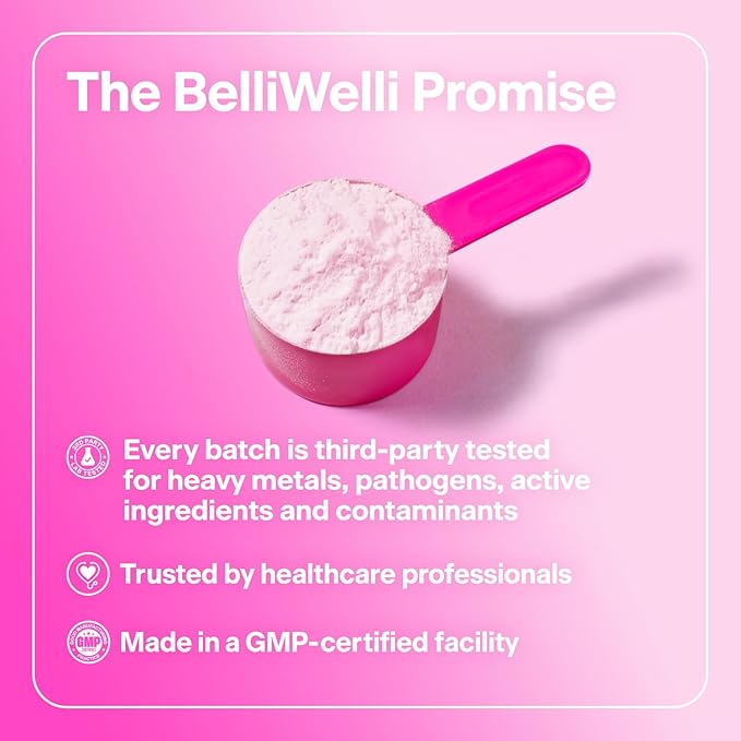 Belli Welli Fiber Supplement for Women&Men, Premium Daily Fiber Powder from Organic Acacia Fiber Added Collagen, Electrolytes&Probiotics, No Bloat, Constipation&Gut Health Support (Cherry Limeade)