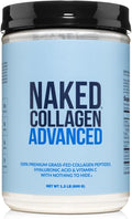 NAKED Collagen Advanced - Peptides Protein Powder, Hyaluronic Acid, Vitamin C, Pasture-Raised, Grass-Fed Hydrolyzed Collagen Supplement, Paleo Friendly, Non-GMO, Keto, Gluten Free, 1.3LB