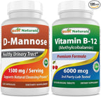 Best Naturals D-Mannose 1500 mg & Vitamin B12 6000 mcg
