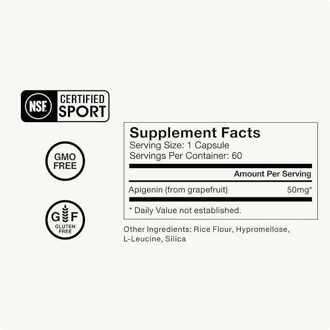 Momentous Magtein Magnesium L-Threonate 145mg, Apigenin Supplement, & L-Theanine Supplement - Supports Cognitive Function & Promotes Rest, Relaxation, & Focus - NSF Certified, GMO-Free, Gluten Free