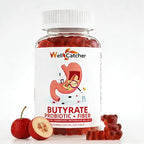 Butyrate Gummies Gut Health Supplement: Butyrate with Probiotic & Prebiotic Fiber Gummies for Women Men Sugar Free Digestive & Energy Metabolism Support Vegan Hawthorn Flavor 30 Days Supply
