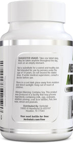 herbolab Multivitamin Once Daily, Max Strength Vitamins A, C, D, E, K, B1, B2, B6, B12, Niacin, Calcium, Magnesium, Zinc, Selenium, Copper, Manganese, Chromium with Lycopene, 60 Count 2 Mo Supply