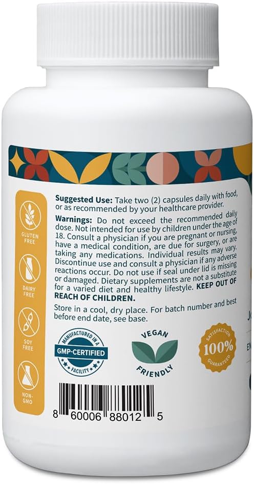 Pattern Wellness Turmeric Curcumin – 95% Curcuminoids with BioPerine® Black Pepper – Supports Joint, Cognitive & Immune Health – Non-GMO, Gluten Free – 180 Capsules