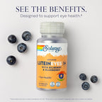SOLARAY Advanced Lutein Eyes 24 mg - Lutein and Zeaxanthin Supplements - Eye Health Support with Blueberry and Bilberry Extract - Vegan, 60-Day Guarantee, Lab Verified - 60 Servings, 60 VegCaps