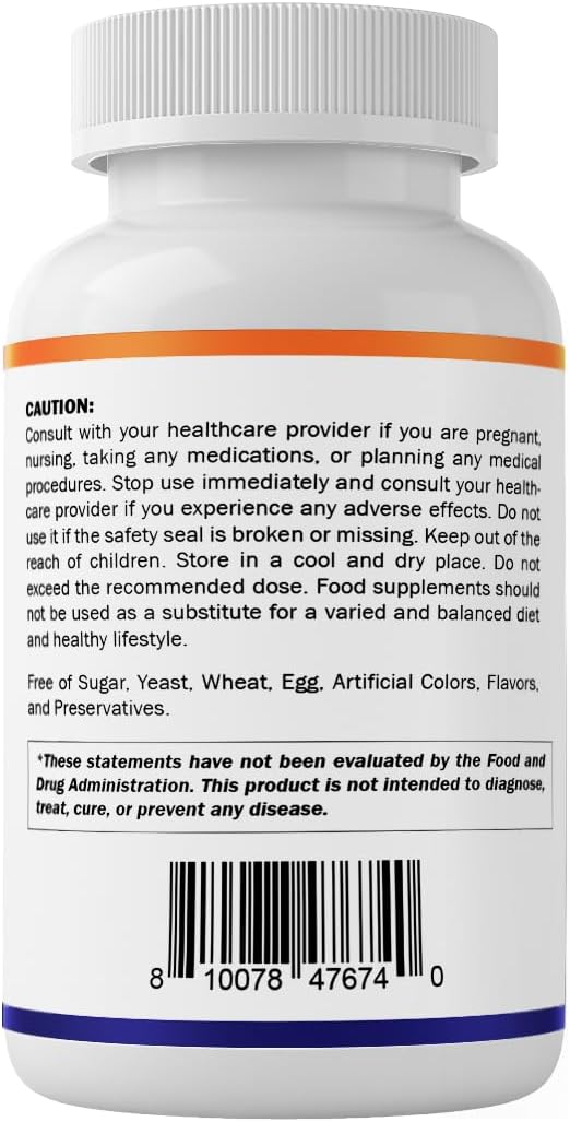 Vitamatic R-5-P Riboflavin-5-Phosphate (Vitamin B2) 50 mg | 120 Capsules | High Potency, Easy-to-Swallow Vegetarian Capsules (Pack of 2)