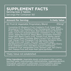 Pure for Men Multivitamin Supplement | Energy, Mood Support, Strong Bones, Antioxidants, Minerals | Vitamins A, B, C, D, Magnesium, Calcium | 42 Fruit & Vegetable Proprietary Blend | 120 Vegan Tablets