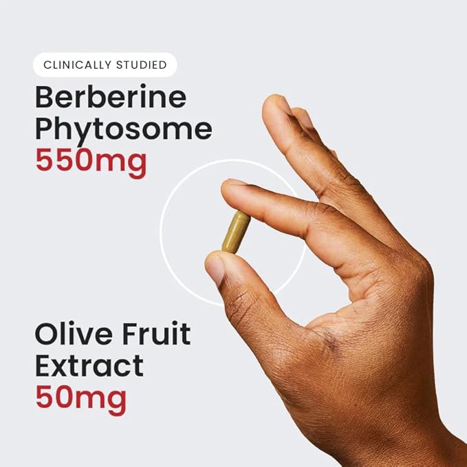 Humann Berberine Complex – Berberine Supplement for Metabolic & Cholesterol Support with Olive Leaf Extract, 30 Capsules