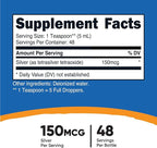 Nutricost Colloidal Silver 8oz - Cobalt Blue Glass Bottles, Bio-Active Colloidal Silver