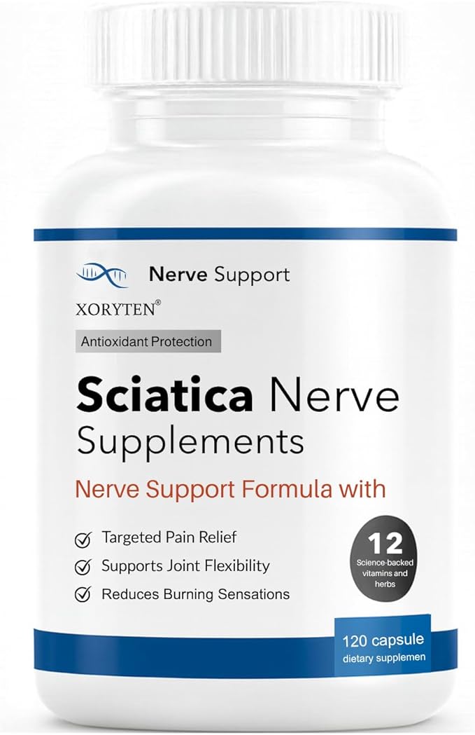 Sciatica Nerve Pain Relie | Botanical Extracts | Carefully Selected Ingredients, Premium Quality, 120 Capsulesf