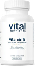 Vital Nutrients Vitamin E with Mixed Tocopherols - Potent Antioxidant Vitamin E Supplements to Support Cardiovascular Health* - Gluten and Dairy Free - Non-GMO - 100 Softgels