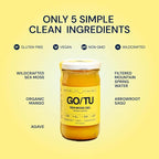 GO/TU Sea Moss Gel – 8oz Mango | Pure, Shelf-Stable Superfood | Nature’s Multivitamin