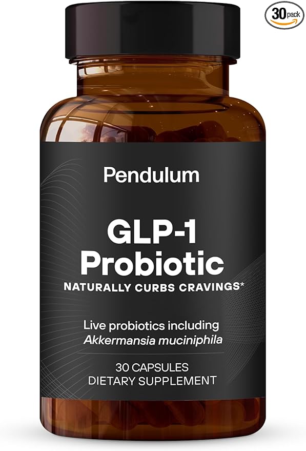 Pendulum GLP-1 Probiotic – Supports Appetite Control and Craving Management, Naturally | Improves Regularity & Gut Health with Akkermansia & Other Strains (30 Capsules)