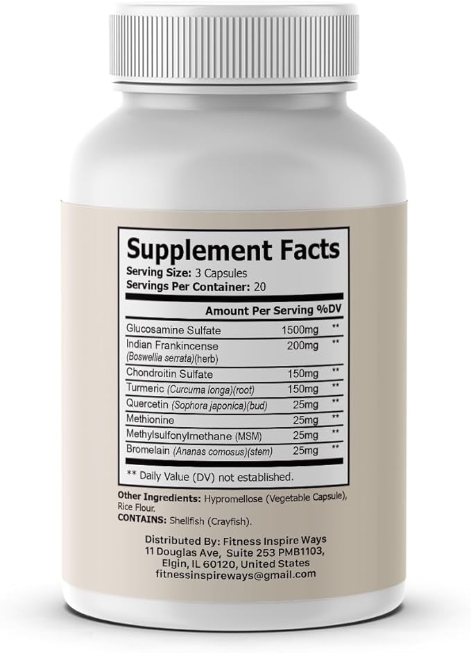 Core Strength Capsules, CoreStrength Premium Quality Supplement Joint Vitamins Support with Advanced Maximum Strength & Wellness Formula for Overall Health (180 Capsules)