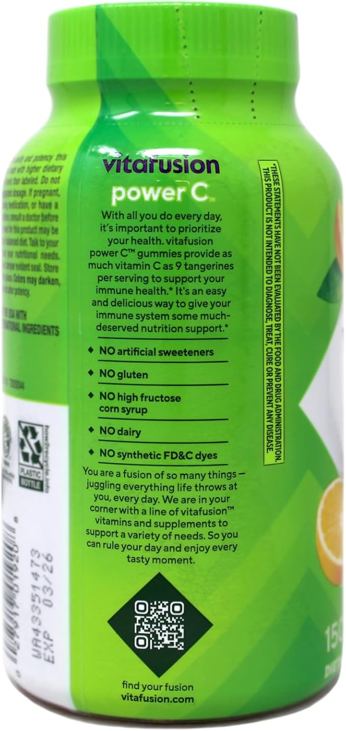 Vitafusion Power C, Gummy Vitamins for Adults (600ct)
