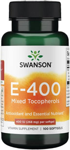 Swanson Vitamin E Mixed Tocopherols 400 Iu (268 Milligrams) 100 Sgels