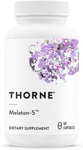 THORNE - Melaton-5-5 mg Melatonin Supplement - Supports Normal Circadian Rhythms, Restful Sleep & Relaxation* - Third-Party Certified - Gluten, Dairy & Soy-Free - 60 Capsules