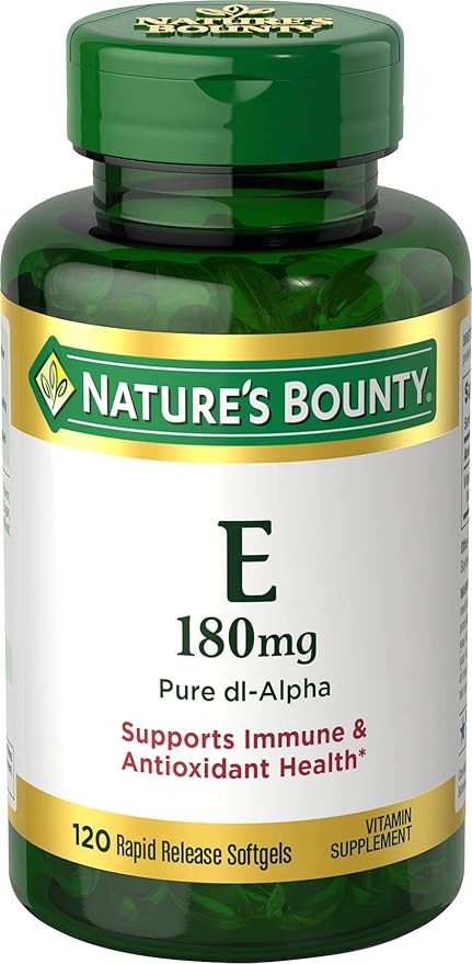 Nature's Bounty E-400 Iu Natural Pure D-alpha, 120-Count