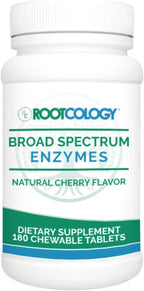 Rootcology by Dr. Izabella Wentz | Broad Spectrum Enzymes | Complete Digestive Support Formula | Chewable Tabs | 90 Servings