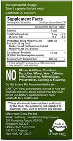 LABO Nutrition Mulbiotic Capsule, Organic Mulberry Leaf Extract + LactoSpore Probiotic & Fenumannan Prebiotic, for Healthy Carb Cravings Support, Vegetarian, Non-GMO