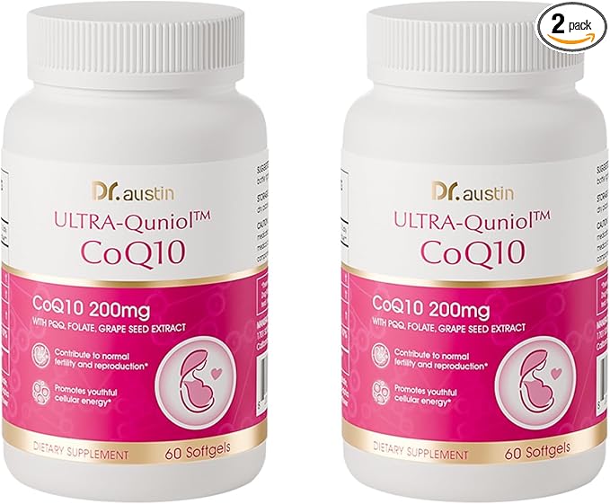 DR.AUSTIN DRAUSTIN Coenzyme Q10 Preparation for Pregnancy Reduction 200mg Mitochondrial PQQ Folic Acid Imported from The United States (2)