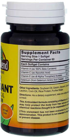 Nature's Blend Super Antioxidant Aces 60 Sgels