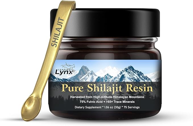 Himalayan Shilajit Resin 1,000 mg – Gold-Grade Organic Fulvic Acid & 85+ Trace Minerals | Alpine-Harvested, Sun-Dried & Lab-Purified | Energy, Vitality, Immune & Cardiovascular Support | Non-GMO