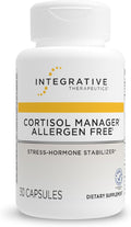 Integrative Therapeutics Cortisol Manager Allergen Free - Adrenal Health Support Supplement for Healthy Stress Response* - Vegan, Non-Dairy & Gluten-Free - 30 Capsules (15 Servings)