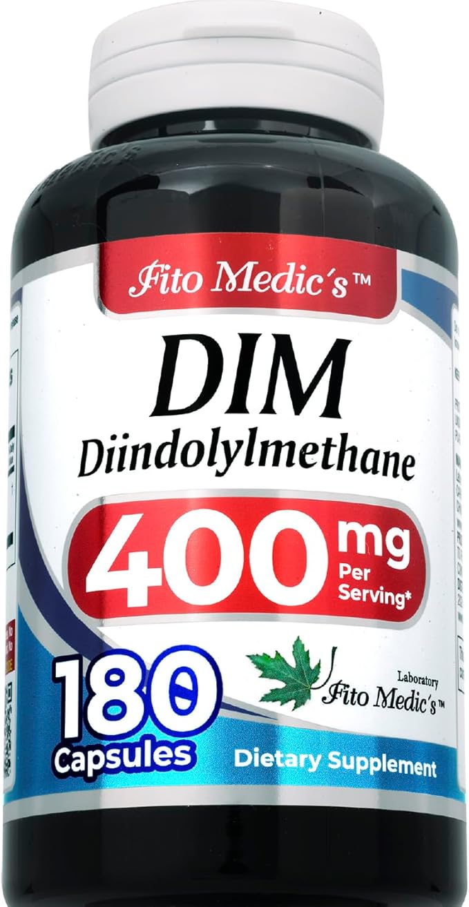 FITO MEDIC'S Lab | dim Supplement |180 Capsules |400 mg | dim | diindolylmethane | dim Supplement 400mg | Ultra high Absorption.
