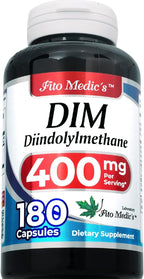 FITO MEDIC'S Lab | dim Supplement |180 Capsules |400 mg | dim | diindolylmethane | dim Supplement 400mg | Ultra high Absorption.