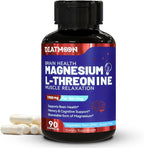 Magnesium L-Threonine, High Absorption Magnesium Supplement,1900mg Magnesium Threonine,Gluten Free, 90 Vegan Capsules