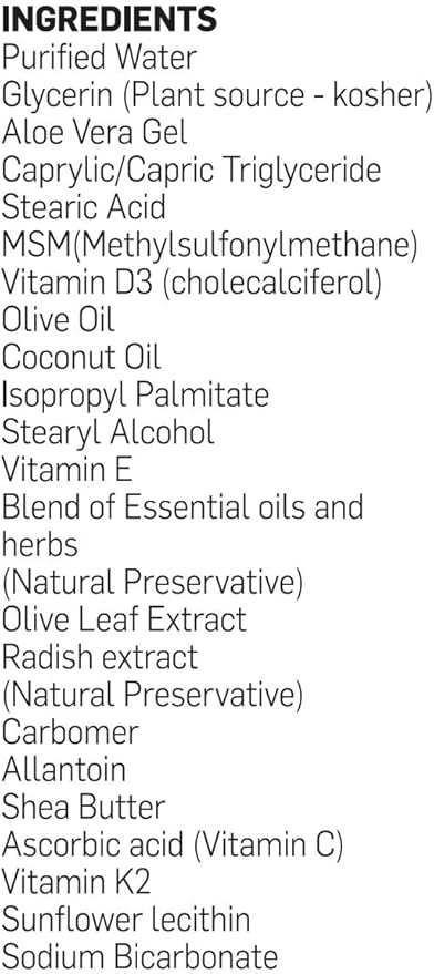 BIOLABS PRO All Natural Vitamin D3 15000IU Vitamin D Cream - Maximum Strength - Fight Vitamin D Deficiency Naturally - with Vitamin K2 & Olive Leaf Extract - Safe & Effective (15,000IU - 3.0oz)