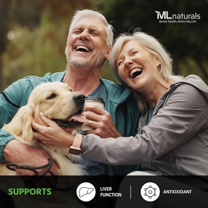 ML Naturals Milk Thistle & Dandelion Extract – 250mg Milk Thistle, 100mg Dandelion Root (Per Serving) 240 Capsules