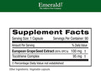 EMERALD LABS European Grape Seed Extract - Antioxidant & Immune Support Supplement - Supports Healthy Blood Flow - 90 Vegetable Capsules (90-Day Supply)