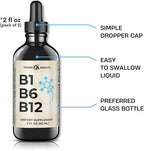 B1 B6 B12 Vitamin Liquid Drops - Nerve, Energy, Brain Support Supplement - Fruity-Like Flavor - Methylcobalamin, Thiamine, Pyridoxine (2)