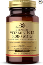 Solgar - Megasorb Vitamin B-12, 5000mcg, 30 nuggets